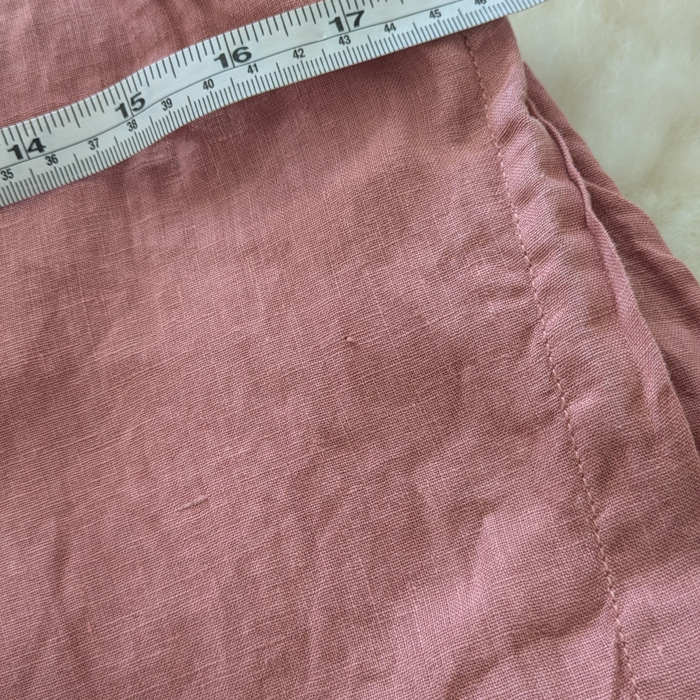 Sigrid Olsen Pink Linen Sleeveless Top - Medium - Picture 5 of 5
